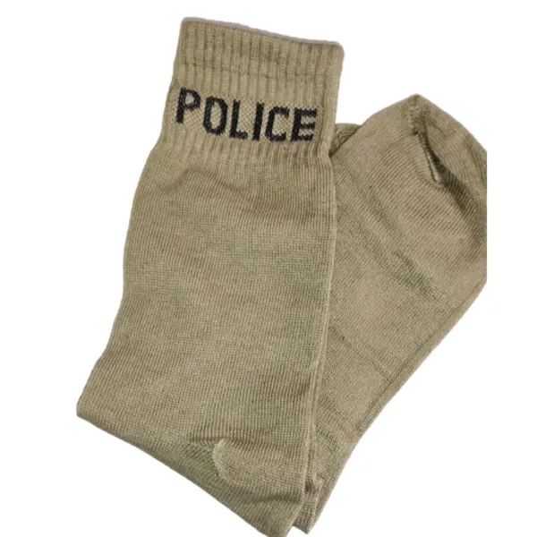 Khaki_Police_Uniform_Socks_Comed_Cotton_Solid_Organic_Trekking_Durable_Comfort_Breathable_Free_Size_For_Men_Pack_Of_2