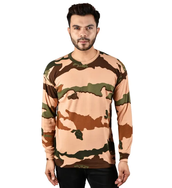 Camouflage_Itbp_Round_Neck_T_Shirt_Full_Sleeve_Army_Military_Defence_For_Men