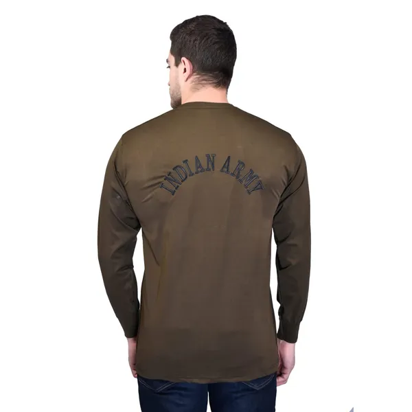 Olive_Green_Indian_Army_Tiranga_Logo_Round_Neck_Og_T_Shirt_Full_Sleeve_Army_Military_Defence_For_Men