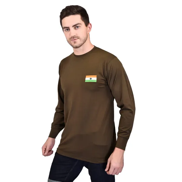 Olive_Green_Indian_Army_Tiranga_Logo_Round_Neck_Og_T_Shirt_Full_Sleeve_Army_Military_Defence_For_Men