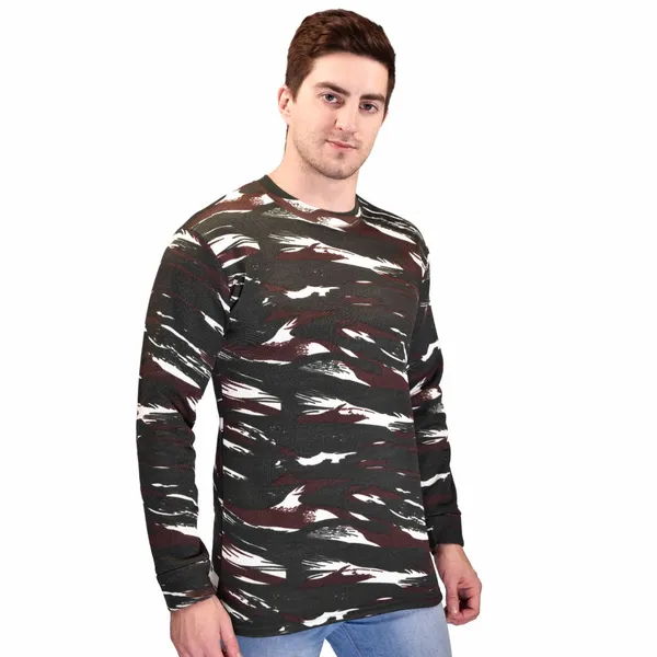Camouflage_Crpf_Round_Neck_Full_Sleeve_Unisex_Winter_Sweat_Shirt_Army_Military_Defence_For_Men