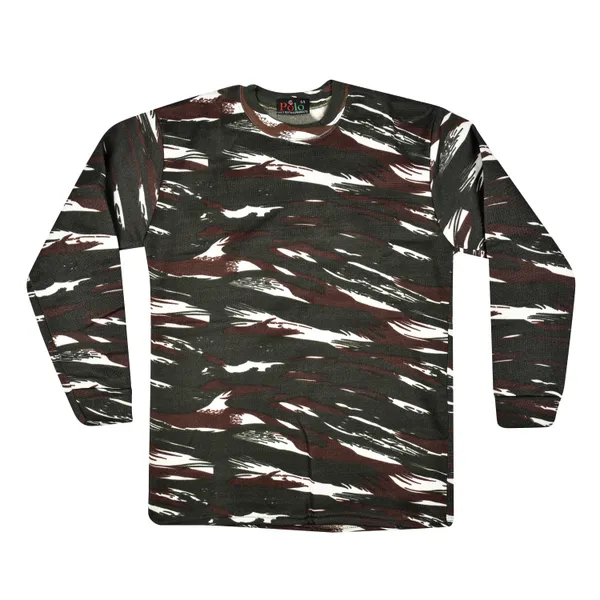 Camouflage_Crpf_Round_Neck_Full_Sleeve_Unisex_Winter_Sweat_Shirt_Army_Military_Defence_For_Men