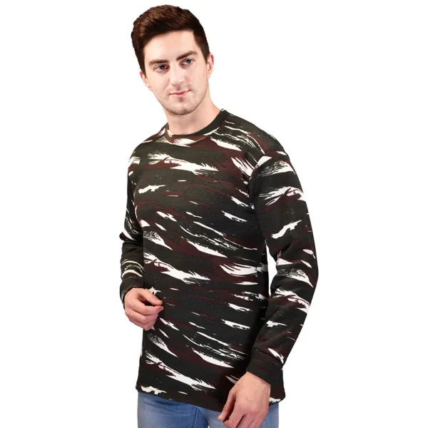 Camouflage_Crpf_Round_Neck_Full_Sleeve_Unisex_Winter_Sweat_Shirt_Army_Military_Defence_For_Men
