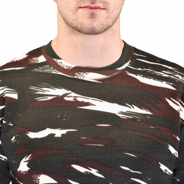 Camouflage_Crpf_Round_Neck_Full_Sleeve_Unisex_Winter_Sweat_Shirt_Army_Military_Defence_For_Men