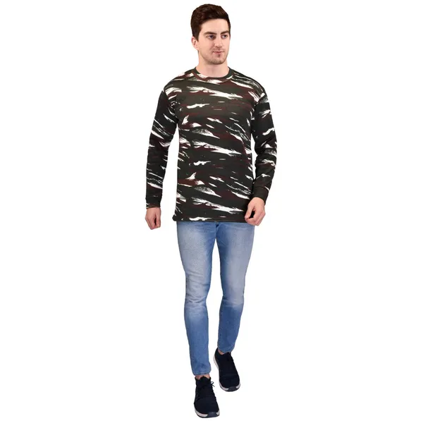 Camouflage_Crpf_Round_Neck_Full_Sleeve_Unisex_Winter_Sweat_Shirt_Army_Military_Defence_For_Men
