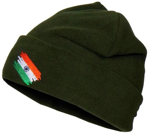 Olive_Green_India_National_Flag_Logo_Og_Woolen_Winter_Army_Military_Cap_Commando_Soldiers_Warm_Topa_For_Men_Pack_Of_2