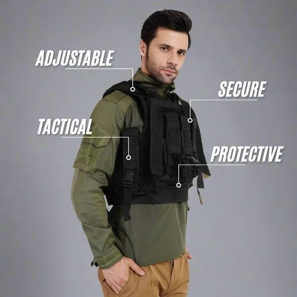 Black_Tactical_Vest_Pouch_With_Bulletproof_Jacket_Cover_Durable_And_Protective