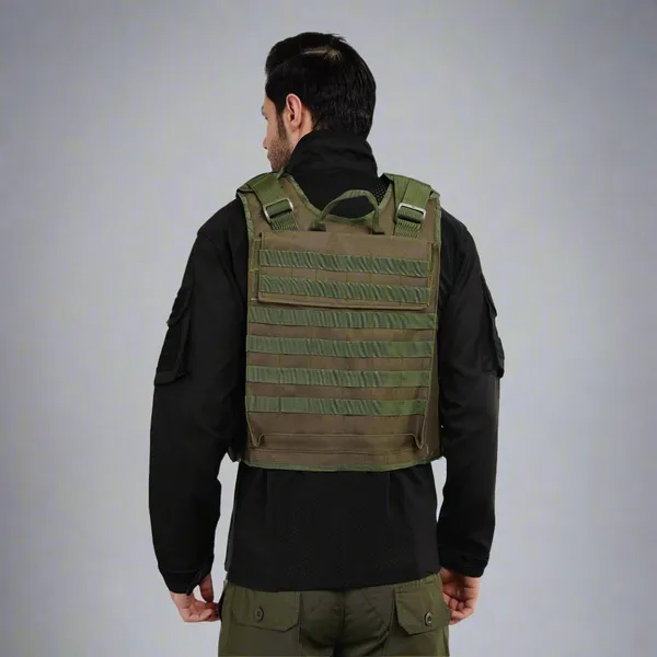 Dark_Olive_Green_Tactical_Vest_Pouch_With_Bulletproof_Jacket_Cover_Premium_Quality_For_Men