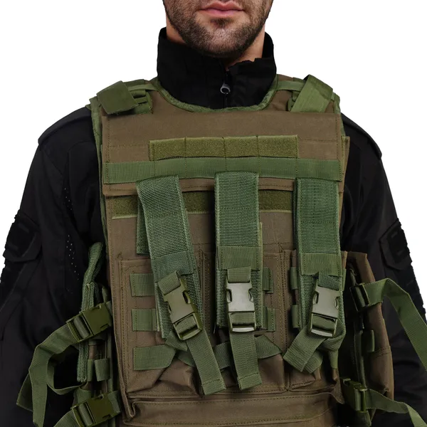 Dark_Olive_Green_Tactical_Vest_Pouch_With_Bulletproof_Jacket_Cover_Premium_Quality_For_Men