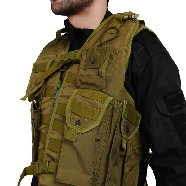 Olive_Green_Tactical_Vest_Pouch_With_Bulletproof_Jacket_Cover_Premium_Quality_For_Men