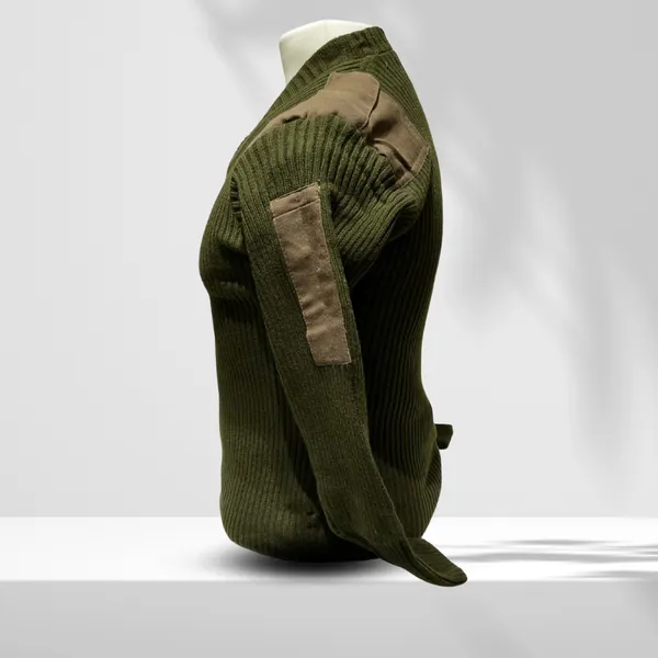 Olive_Green_Woolen_Army_Sweater_Thick_Wool_Breathable_And_Perfect_For_Cold_Weather_For_Men