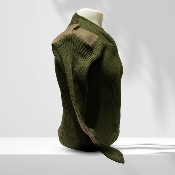 Olive_Green_Woolen_Army_Sweater_Thick_Wool_Breathable_And_Perfect_For_Cold_Weather_For_Men
