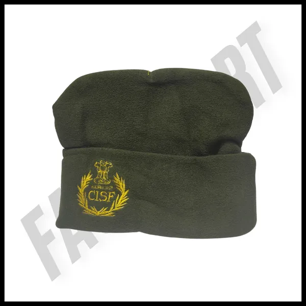 Olive_Green_Cisf_Woolen_Cap_By_Faujimart_Warm_Stylish_And_Durable_For_Men_Pack_Of_2