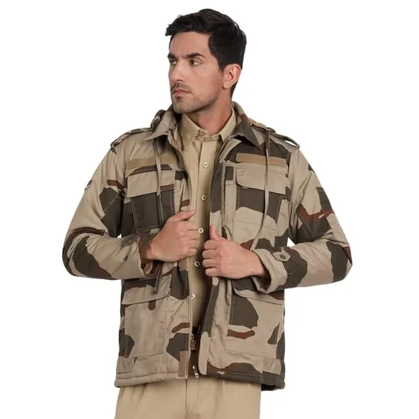 Multicolor_Cisf_Winter_Jacket_Both_Side_Wear_Reversible_Warm_And_Durable_For_Men