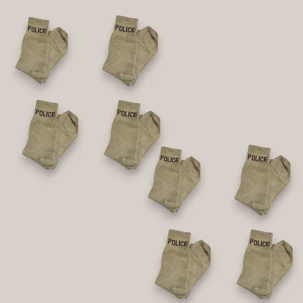 Khaki_Police_Uniform_Socks_Comed_Cotton_Solid_Organic_Trekking_Durable_Comfort_Breathable_Free_Size_Combo_For_Men_Pack_Of_8