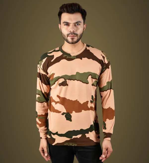 Camouflage_Itbp_Round_Neck_T_Shirt_Full_Sleeve_Army_Military_Defence_For_Men