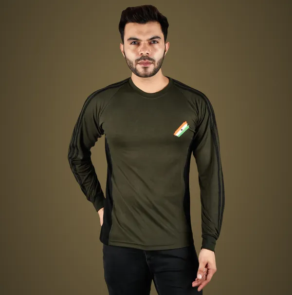 Olive_Green_Commando_Tiranga_Logo_Round_Neck_Og_T_Shirt_Full_Sleeve_Army_Military_Defence_For_Men