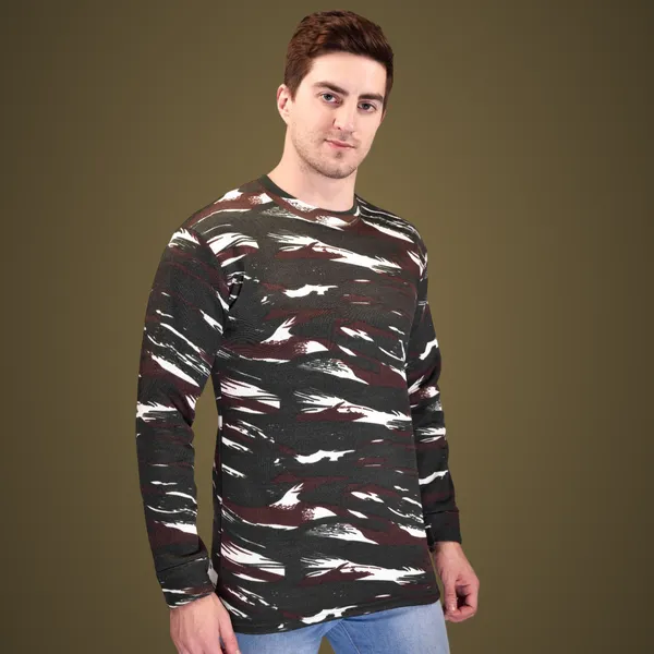 Camouflage_Crpf_Round_Neck_Full_Sleeve_Unisex_Winter_Sweat_Shirt_Army_Military_Defence_For_Men