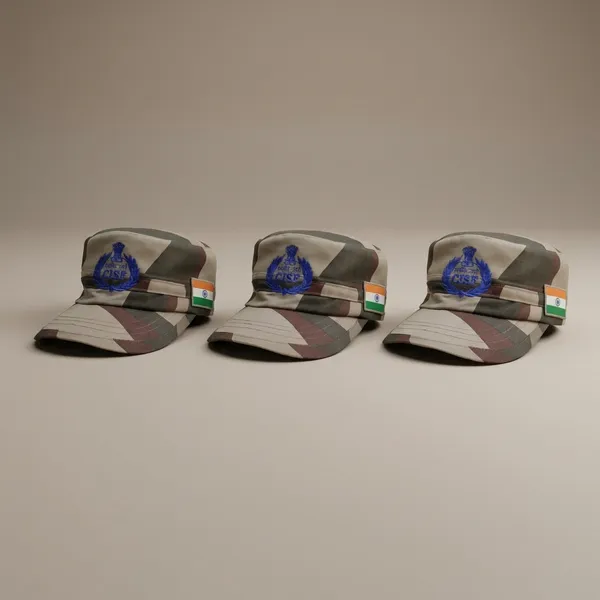 Camouflage_Cisf_Peak_Cap_With_Tiranga_Indian_Tricolor_Pack_Of_3