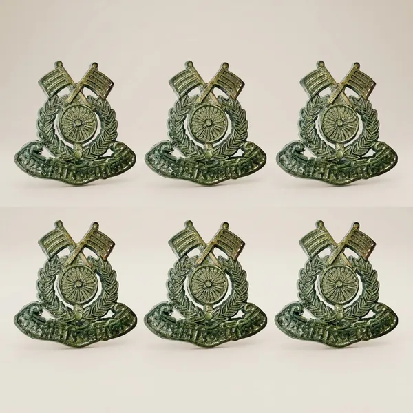 Crpf_Cap_Badge_Metal_Pack_Of_6