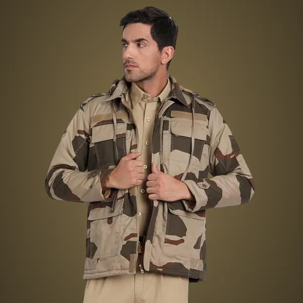Multicolor_Cisf_Winter_Jacket_Both_Side_Wear_Reversible_Warm_And_Durable_For_Men