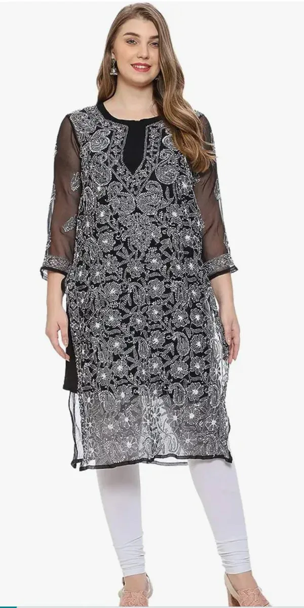 Black_Chikankari_Kurta_With_Jaal_Embroidery