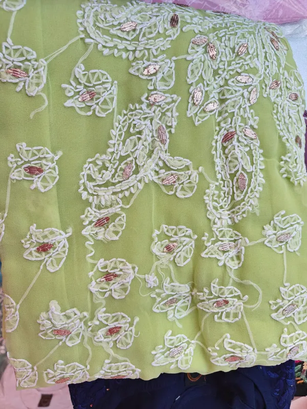 Pista_Green_Lime_Green_Chikankari_Saree_With_Gotapatti