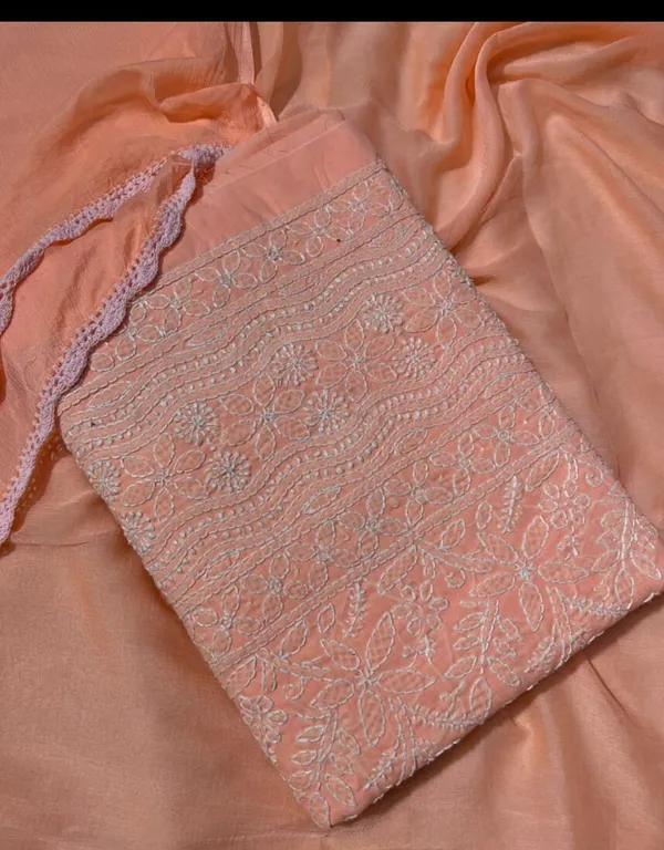 Orange_Cotton_Chikankari_Suit_With_Hand_Embroidery