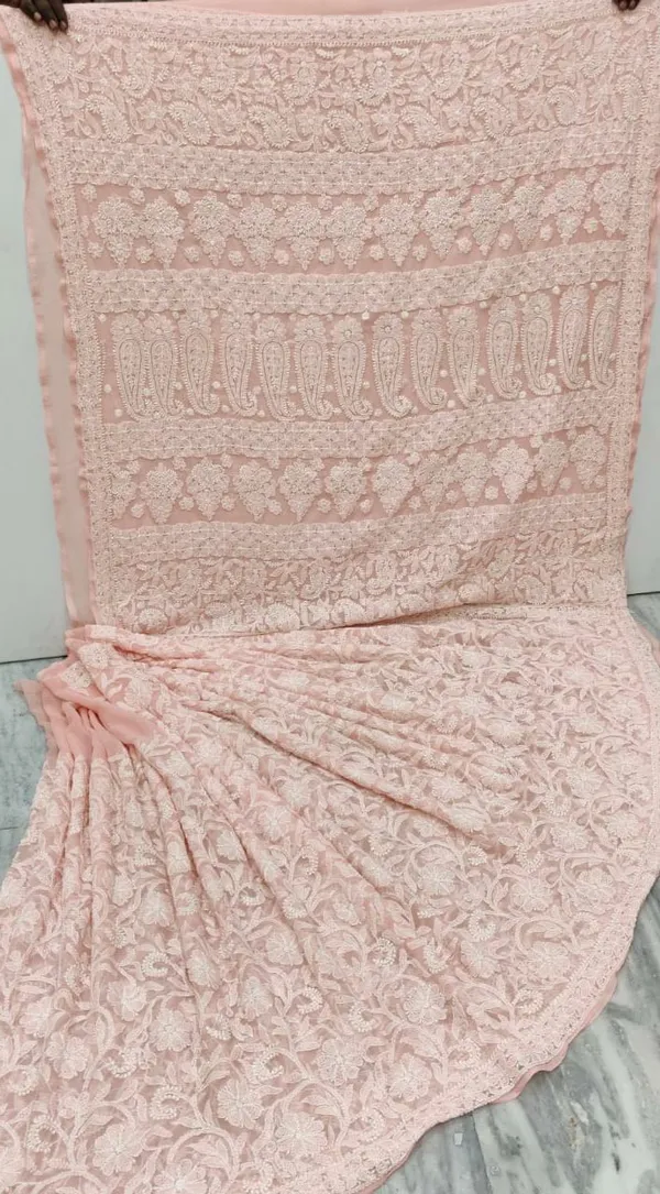 Light_Peach_Chikankari_Saree_With_Jaal_Hand_Embroidery