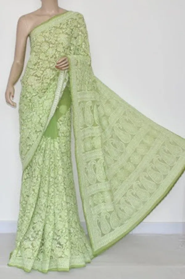 Light_Green_Chikankari_Saree_With_Jaal_Hand_Embroidery
