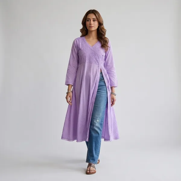 Purple_Cotton_Embroidered_A-Line_Long_Kurta_For_Women
