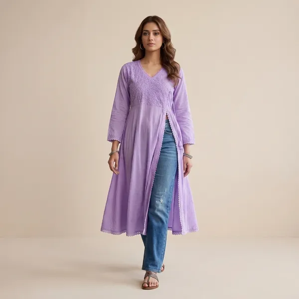 Purple_Cotton_Embroidered_A-Line_Long_Kurta_For_Women
