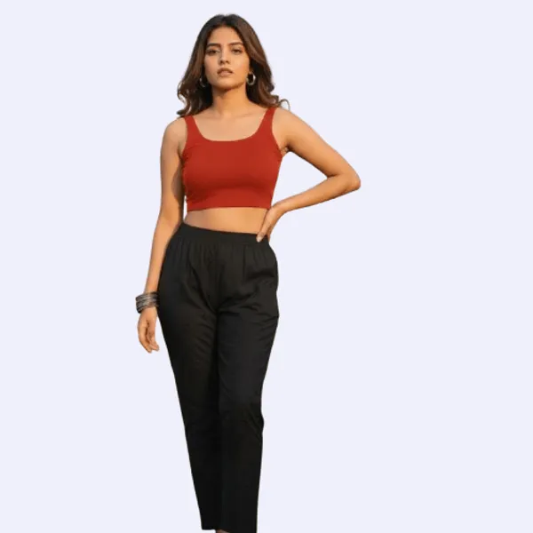 Black_Chikankari_Cotton_Pant_With_Hand_Embroidery