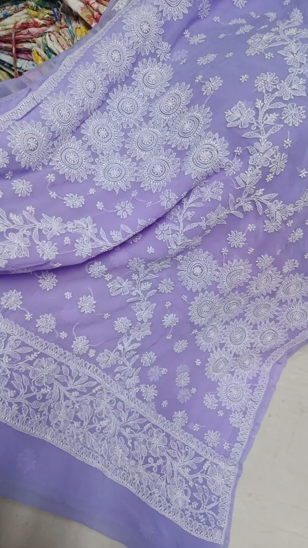 Lavender_Chikankari_Saree_With_Hand_Embroidery