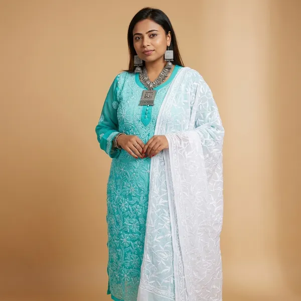 White_Georgette_Chikankari_Dupatta_With_All_Over_Hand_Embroidery