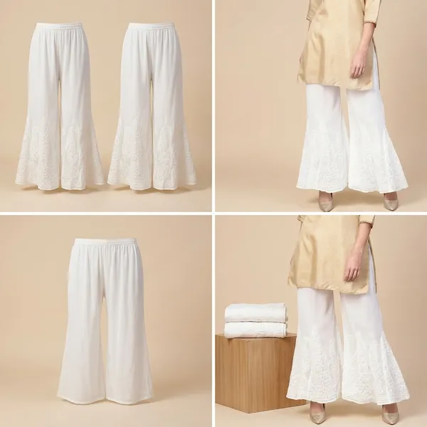 White_Georgette_Chikankari_Kalidar_Sharara