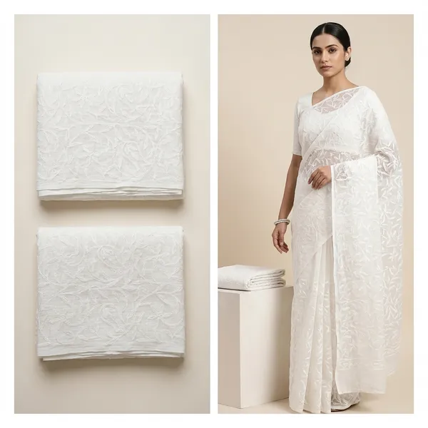 White_Kota_Cotton_Chikankari_Saree