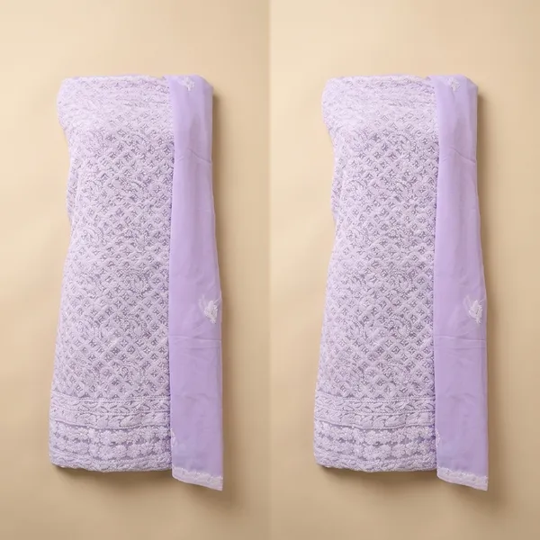 Lavender_Lucknowi_Chikankari_Hand_Embroidered_Georgette_Suit_Piece