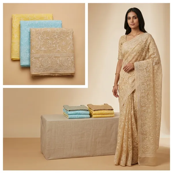 Beige_Kota_Cotton_Chikankari_Saree