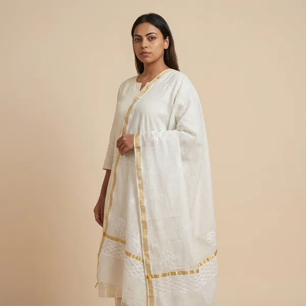 White_Chikankari_Closet_Chanderi_Silk_Dupatta