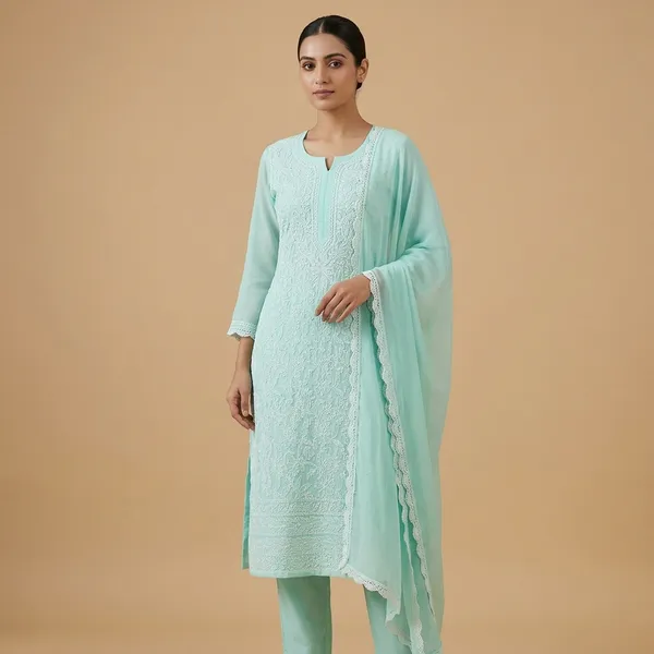 Blue_Cotton_Chikankari_Suit_With_Hand_Embroidery