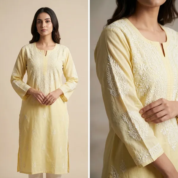 Yellow_Cotton_Chikankari_Suit_With_Hand_Embroidery