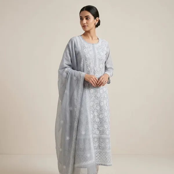 Grey_Kota_Doria_Cotton_Chikankari_Hand_Embroidered_Suit