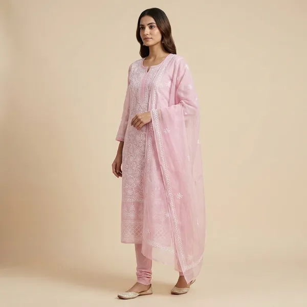 Pink_Kota_Doria_Cotton_Chikankari_Hand_Embroidered_Suit