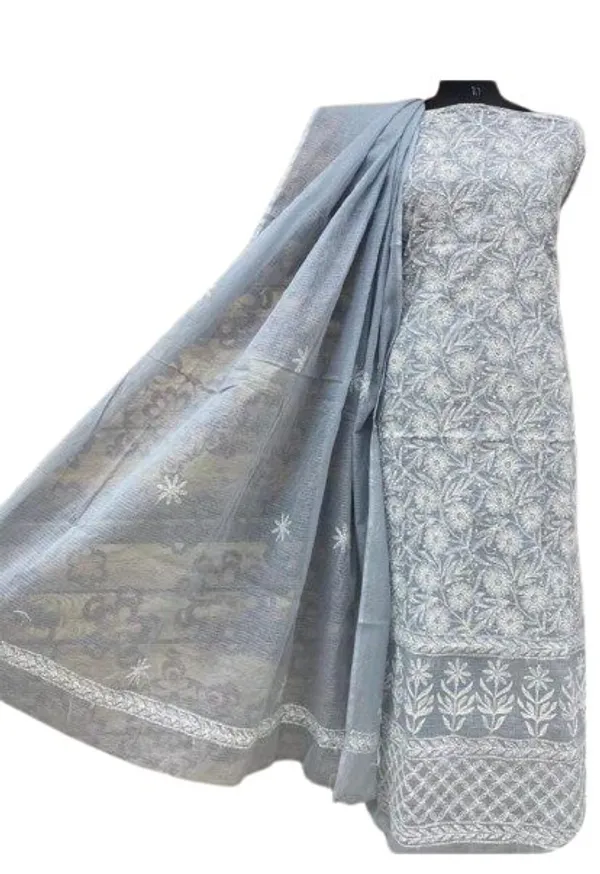 Grey_Kota_Doria_Cotton_Chikankari_Hand_Embroidered_Suit