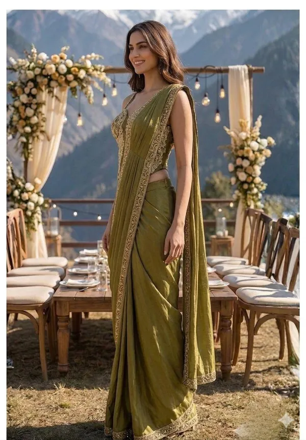 Pack_Of_2_-_Olive_Green_Cotton_Premium_Sharara_Set_And_Yellow_Cotton_Premium_Kurta_Set