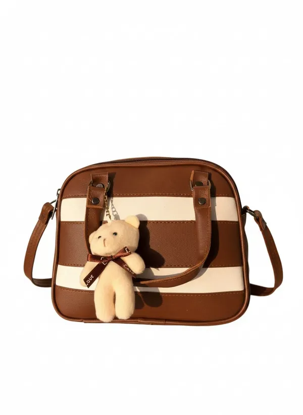 Brown_&_Cream_Striped_Handbag_with_Teddy_Charm
