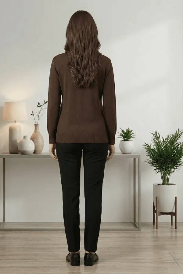 Brown_Knit_Sweater_with_Textured_Pattern_for_Women