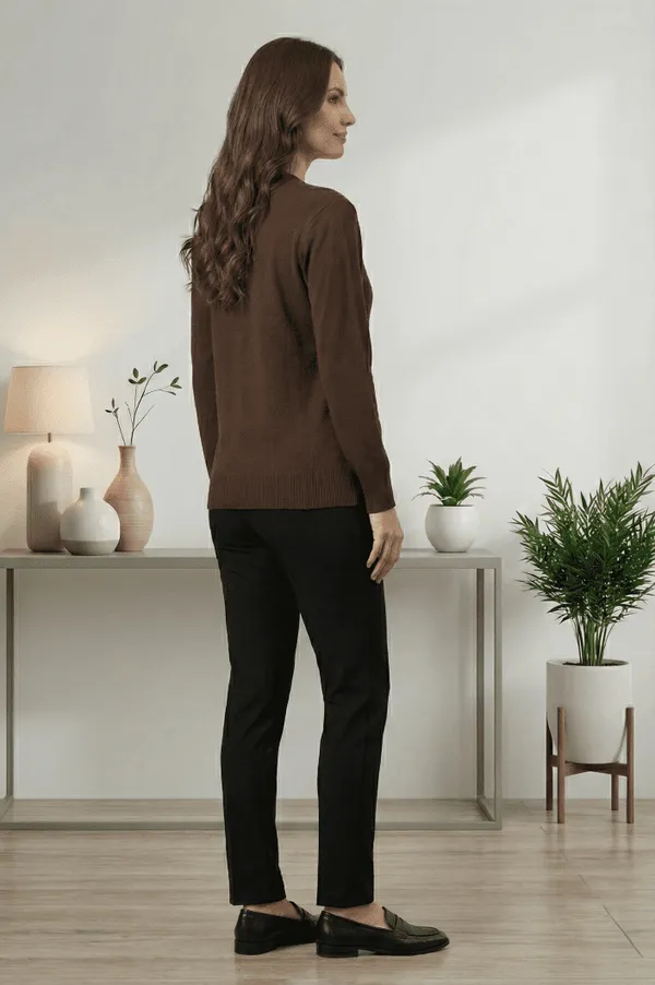 Brown_Knit_Sweater_with_Textured_Pattern_for_Women