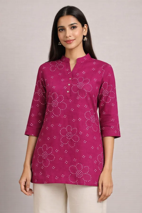 Pack_of_2_-_Magenta_Floral_Embroidered_Top_with_Black_Pleated_Trousers_for_Women